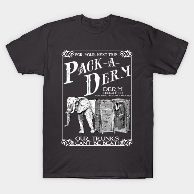 Derm Luggage Company T-Shirt by The Skipper Store